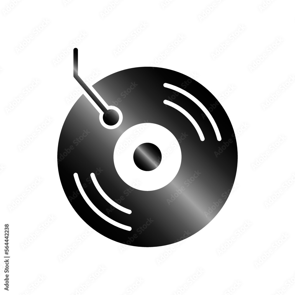 Vinyl record icon vector design templates Vinyl record icon vector design templates