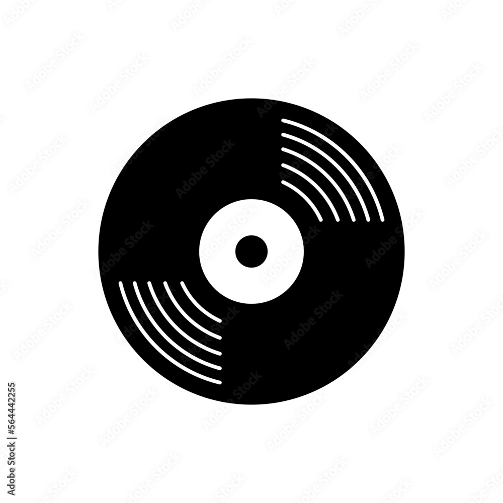 Vinyl record icon vector design templates Vinyl record icon vector design templates