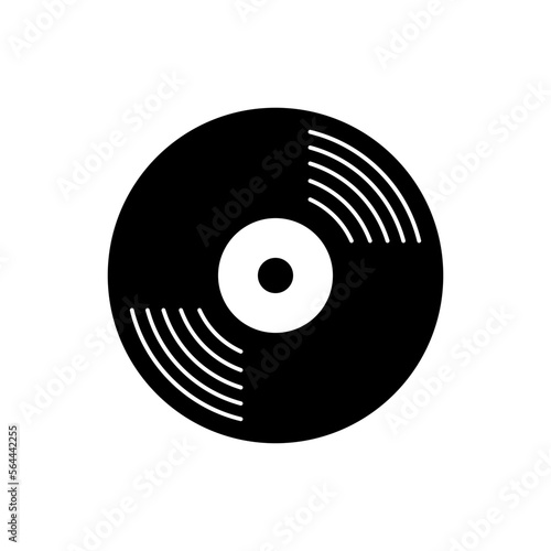 Vinyl record icon vector design templates