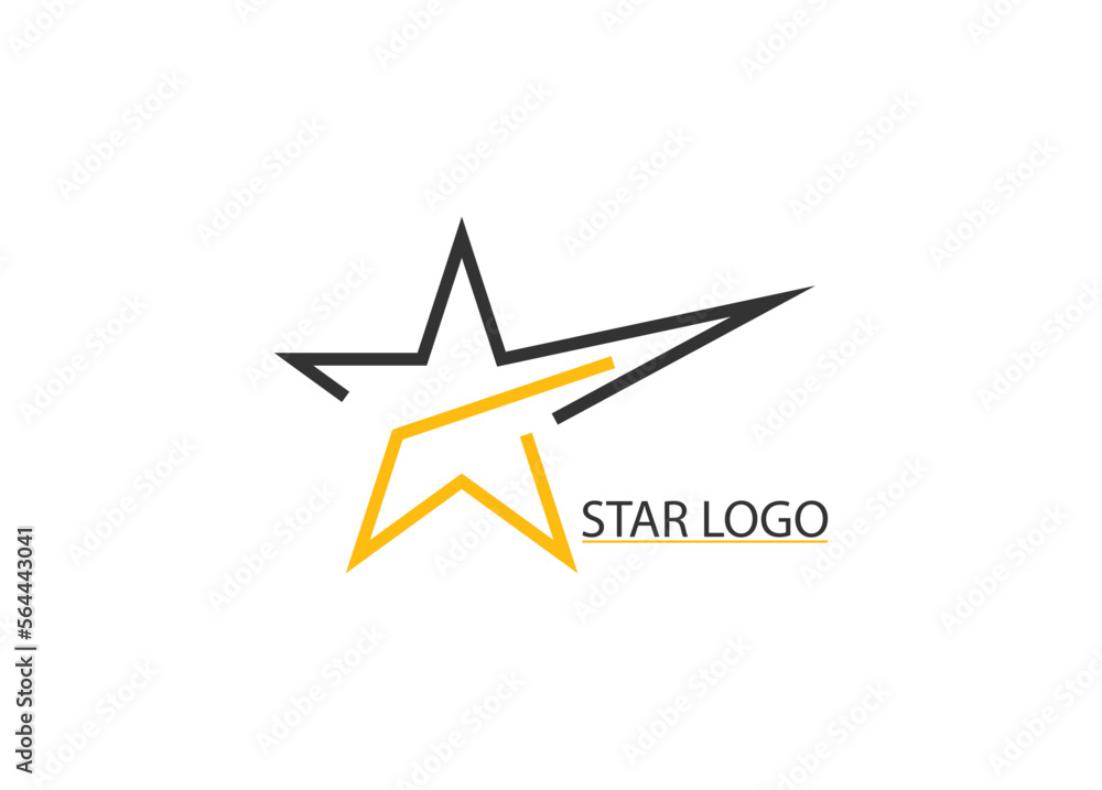 Obraz premium Abstract star logo icon design template elements. eps 10. 
