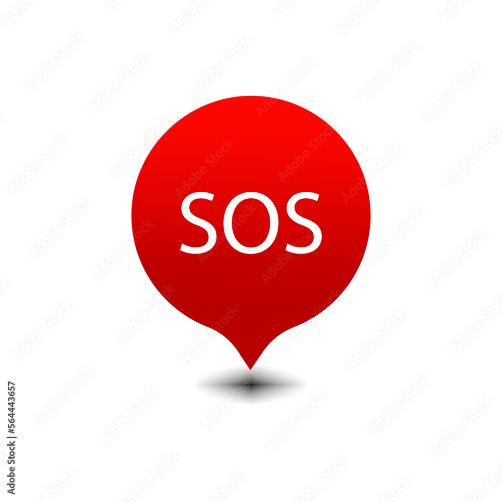 Sos red message. Safety internet technology. Vector illustration. Sos red message. Safety internet technology. Vector illustration.