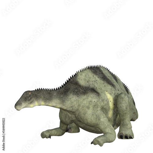 Brachytrachelopan isolated dinosaur 3d render © Blueinthesky