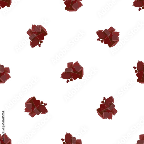 Piece cocoa pattern seamless background texture repeat wallpaper geometric vector