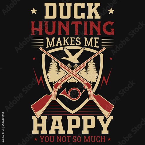 Duck hunting tshirt design 