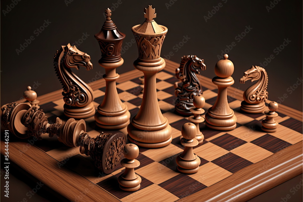 Premium Photo  Chess games and strategy concept luxury hobby made by  aiartificial intelligence