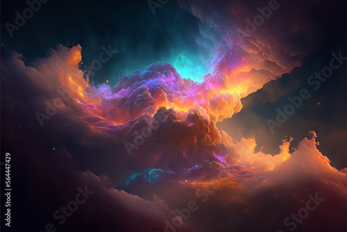 celestial, abstract clouds, galaxy, heavens