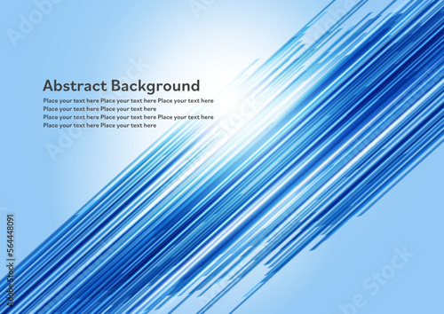 シャープな青ライン背景