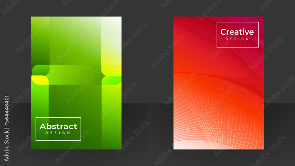 Naklejka premium Cover design and annual report cover template for brochure design, magazine, poster, flyer etc.