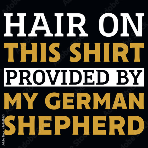German shepherd typographic tshirt design 