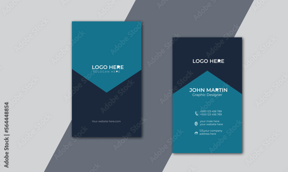Modern Creative and Clean Business Card Template. 