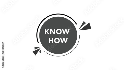 Know how button web banner templates. Vector Illustration
