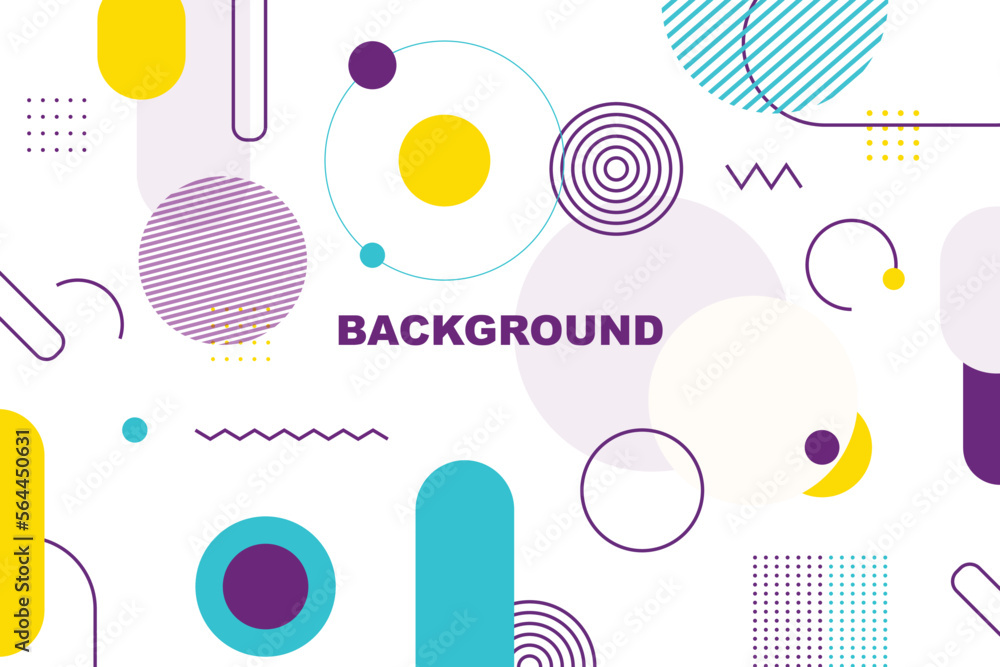 Flat geometric background Flat geometric background