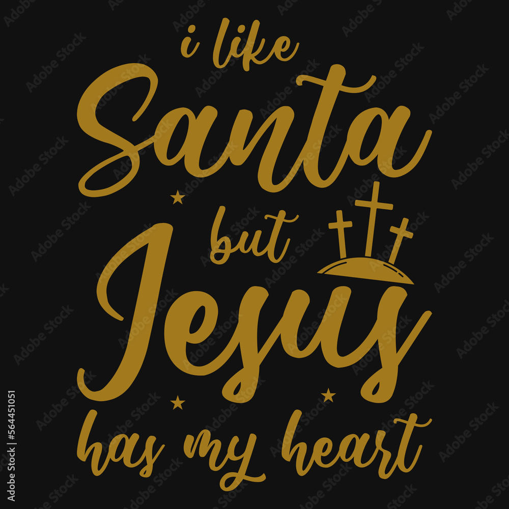 God or Christmas typographic tshirt design