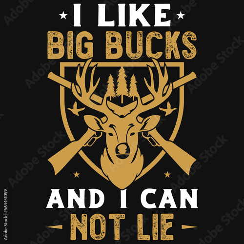 Big bucks hunting tshirt design