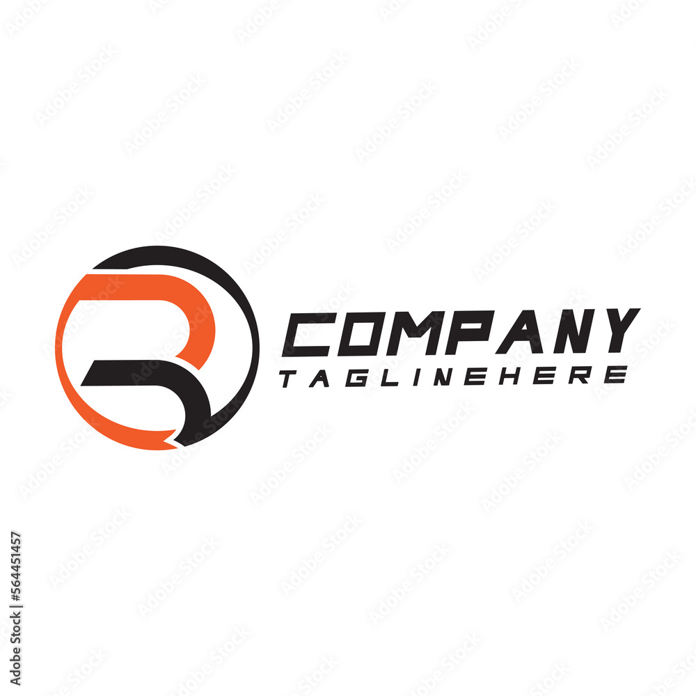 Obraz premium Letter R logo icon design template elements