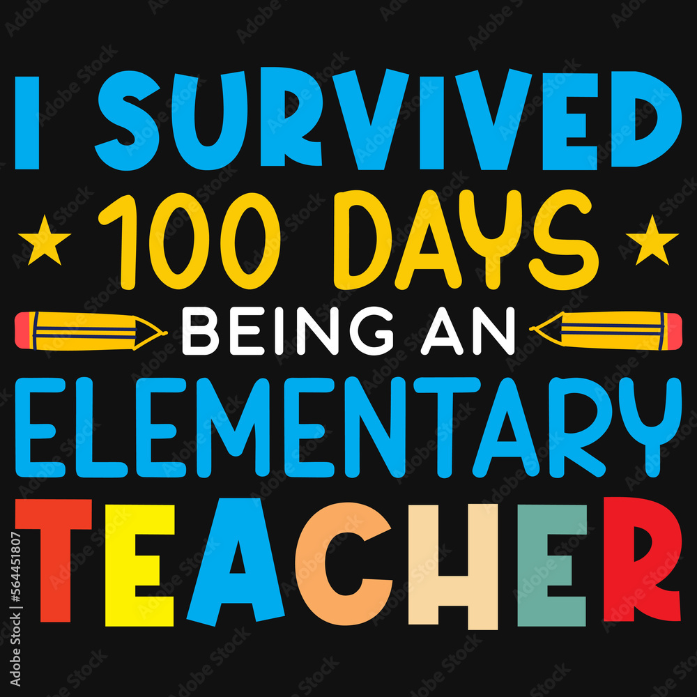 Elementary school teacher tshirt design