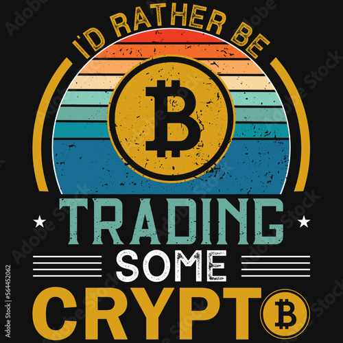 Bitcoin vintage tshirt design