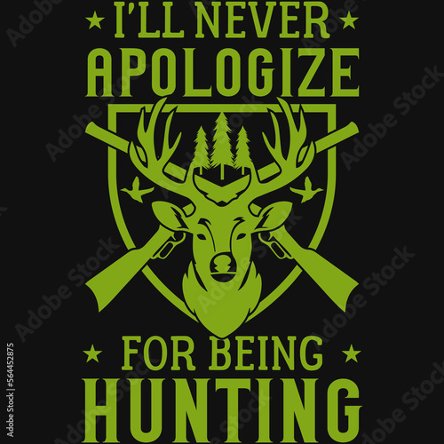 Hunting graphic tshirt design