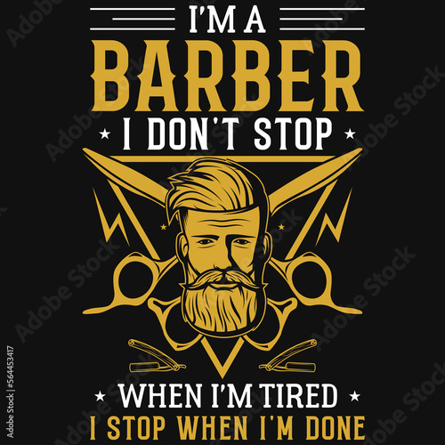 Barber's graphic tshirt design
