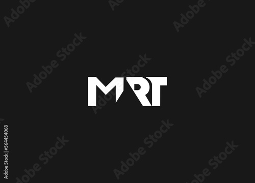 MRT Letter Logo Design with Creative Modern Logo