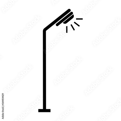 street lighting lamp icon