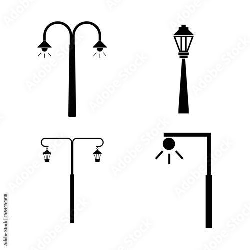 street lighting lamp icon