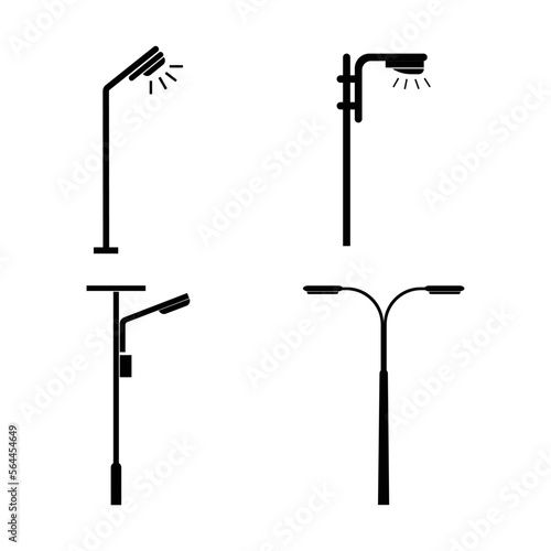 street lighting lamp icon