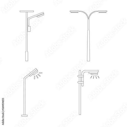 street lighting lamp icon