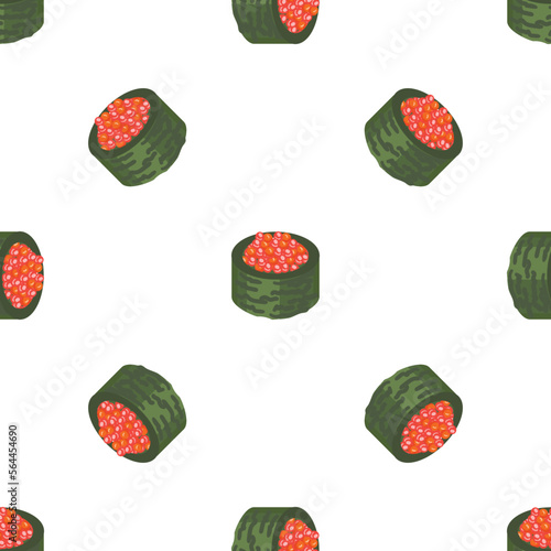 Green leaf caviar roll pattern seamless background texture repeat wallpaper geometric vector