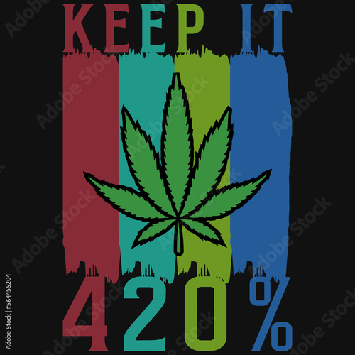 Weed vintage tshirt design