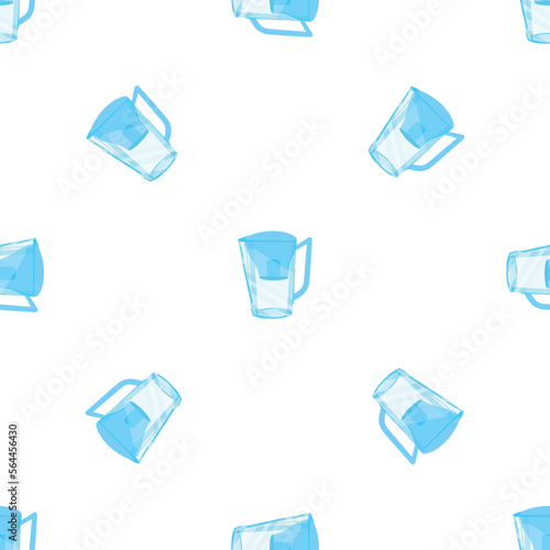 Home filter jug pattern seamless background texture repeat wallpaper geometric vector