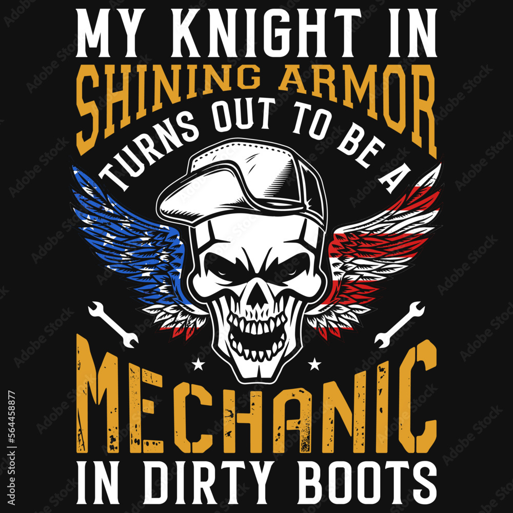 Fototapeta premium Mechanical graphic tshirt design