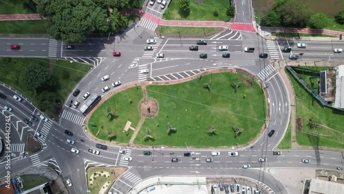 Aerial view of the city of Sorocaba, Brazil. city ​​center.