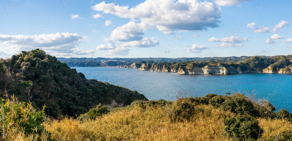 Obraz premium A panoramic view from the cliff.