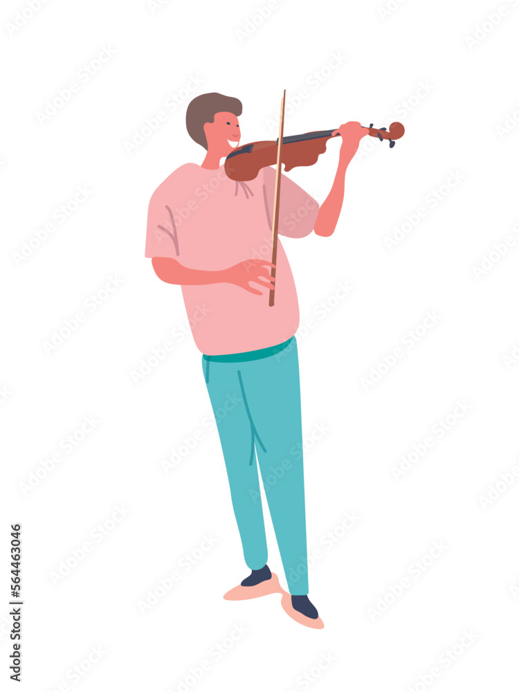 Student Playing Violin in illustration graphic vector Student Playing Violin in illustration graphic vector