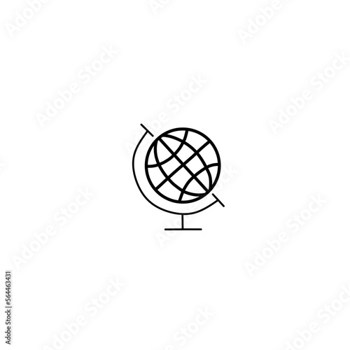 Simple Globe outline icons