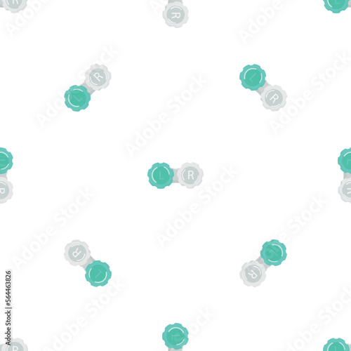 Contact lens case pattern seamless background texture repeat wallpaper geometric vector