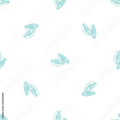 Modern contact lens pattern seamless background texture repeat wallpaper geometric vector