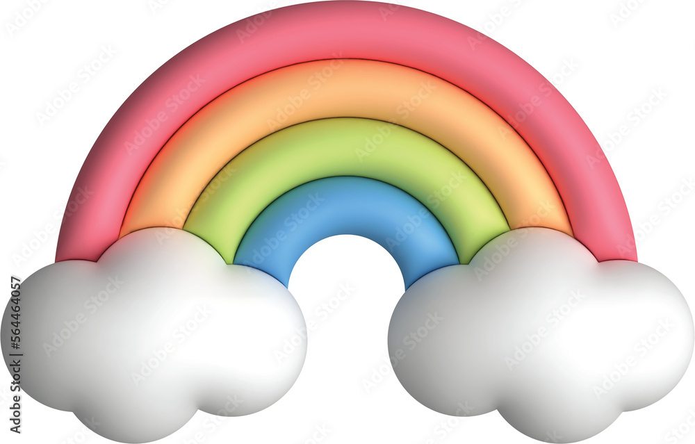 Colorful rainbows on transparent background. Colorful rainbows on transparent background.