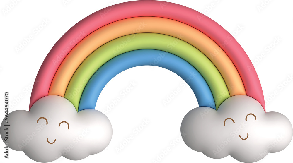 Colorful rainbows on transparent background. Colorful rainbows on transparent background.