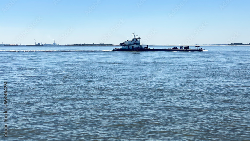 Obraz premium boat on the sea
