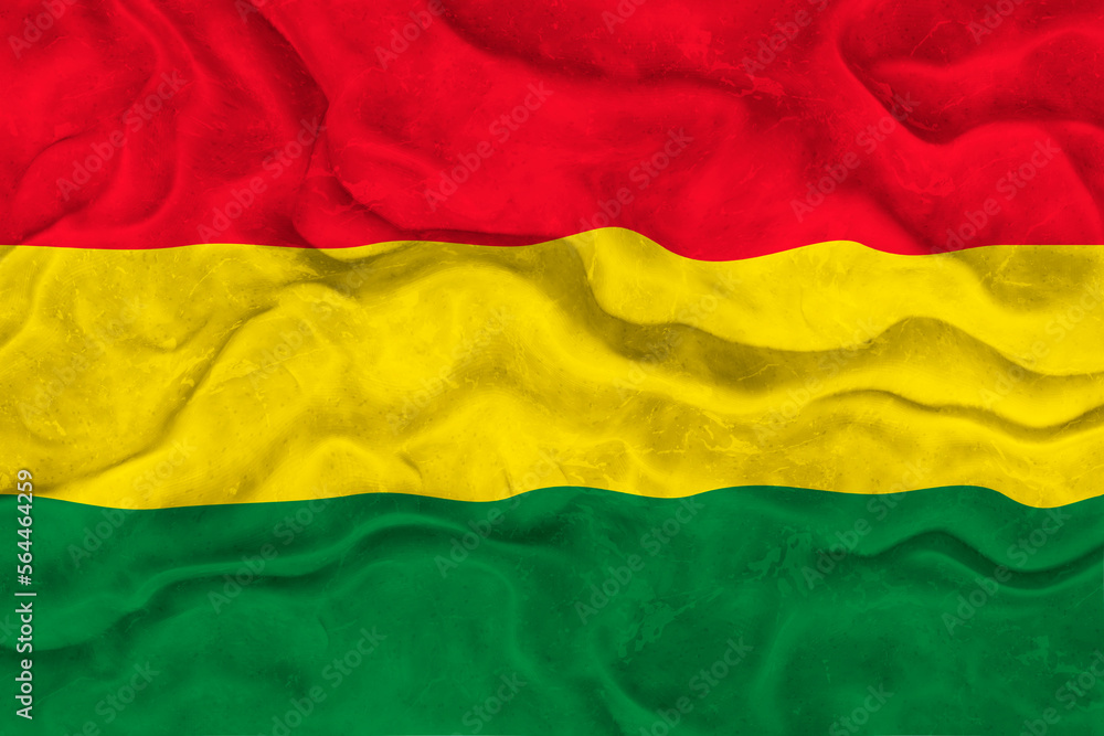 Obraz premium National flag of Bolivia. Background with flag of Bolivia