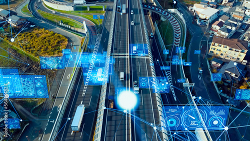 Fototapeta Naklejka Na Ścianę i Meble -  交通テクノロジー