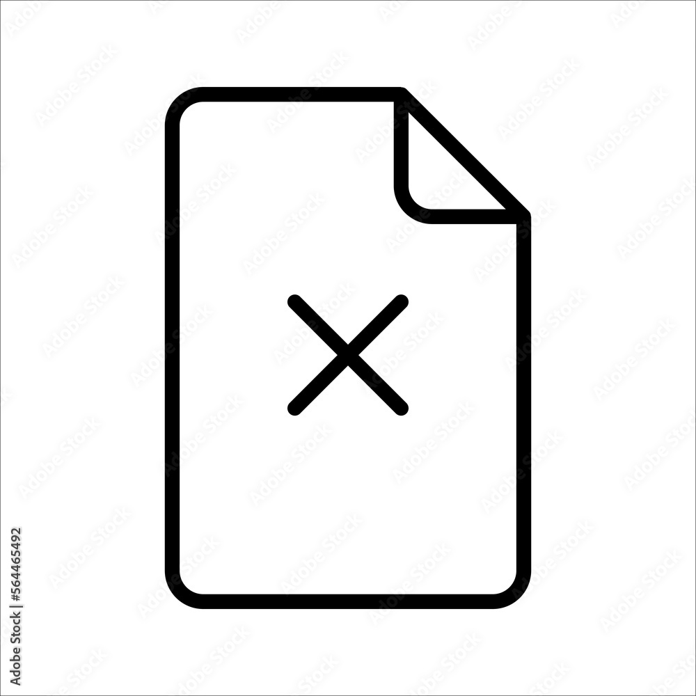 File error icon. Access failure. Data destruction and corruption. Storage issue. vector illustration on white background. EPS 10 File error icon. Access failure. Data destruction and corruption. Storage issue. vector illustration on white background. EPS 10
