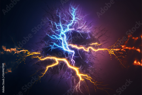 Abstract Electric Lightning wallpaper background