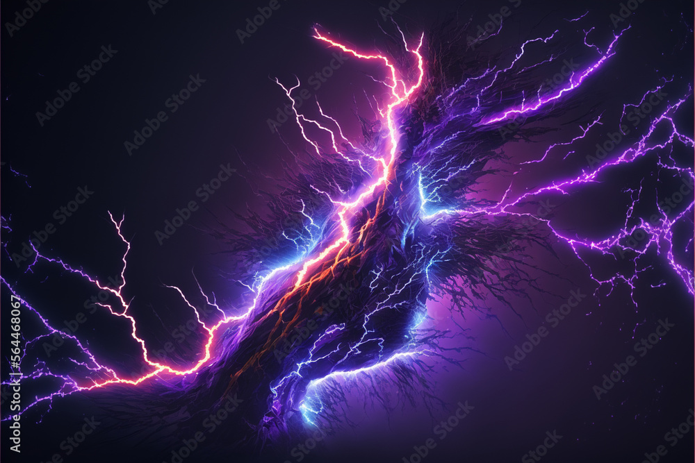 Obraz premium Abstract Electric Lightning wallpaper background