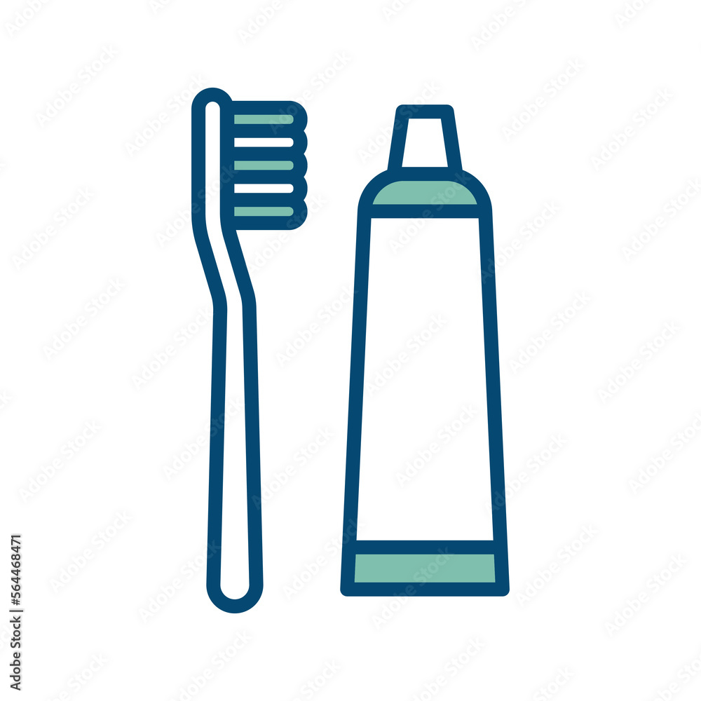 toothbrush icon vector design template in white background toothbrush icon vector design template in white background