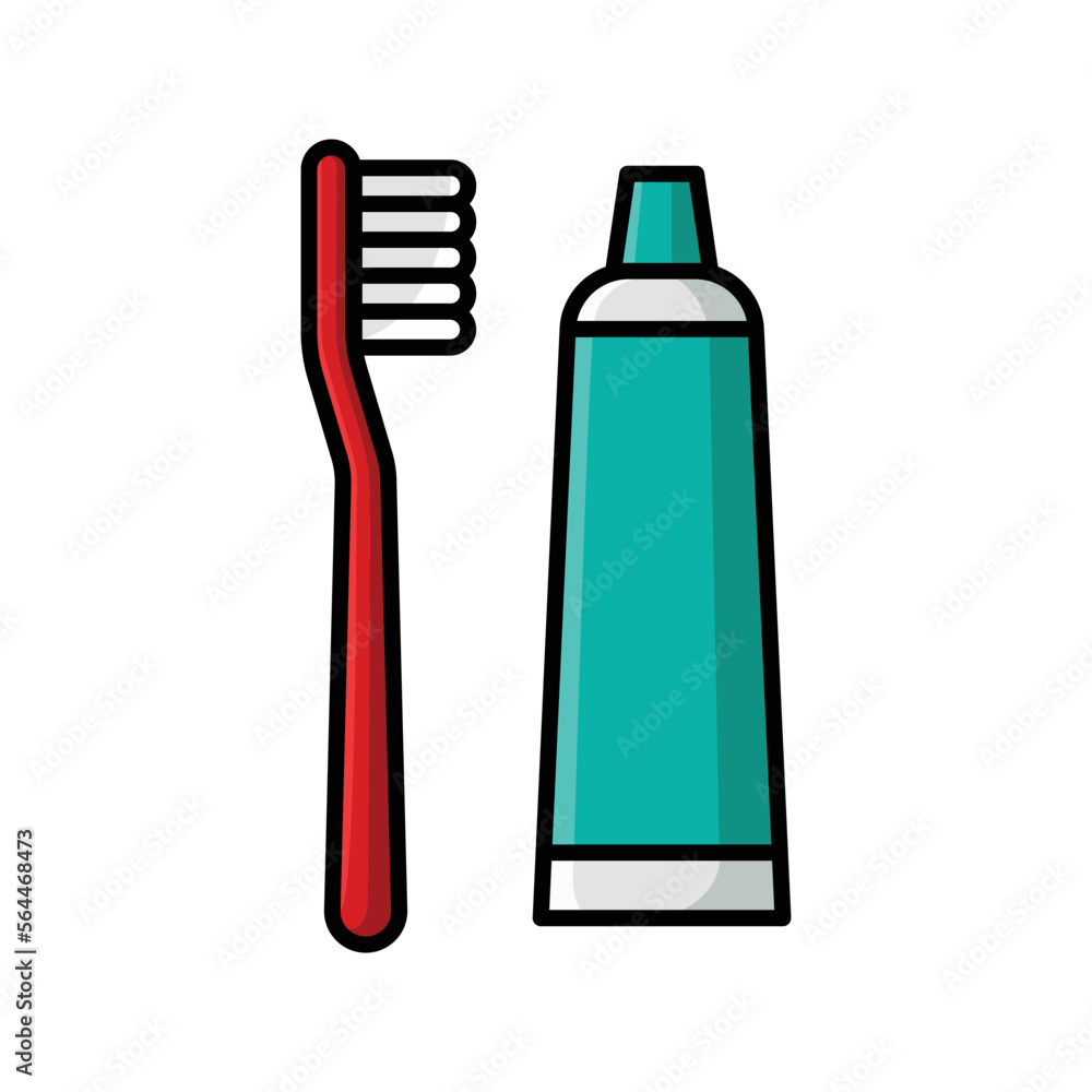 toothbrush icon vector design template in white background toothbrush icon vector design template in white background