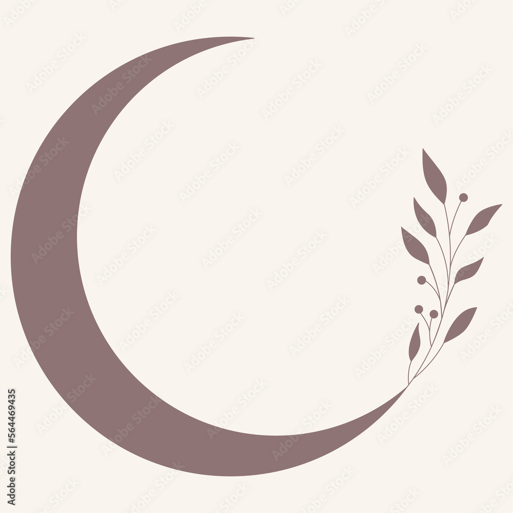 Floral and moon hand drawn style. Floral brown and white frame of twigs leaves and flowers. Frames for the Valentine’s Day, wedding decor, logo and identity template. Floral and moon hand drawn style. Floral brown and white frame of twigs leaves and flowers. Frames for the Valentine’s Day, wedding decor, logo and identity template.