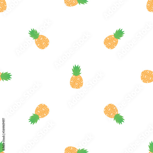 Fototapeta Naklejka Na Ścianę i Meble -  Spiral pineapple pattern seamless background texture repeat wallpaper geometric vector